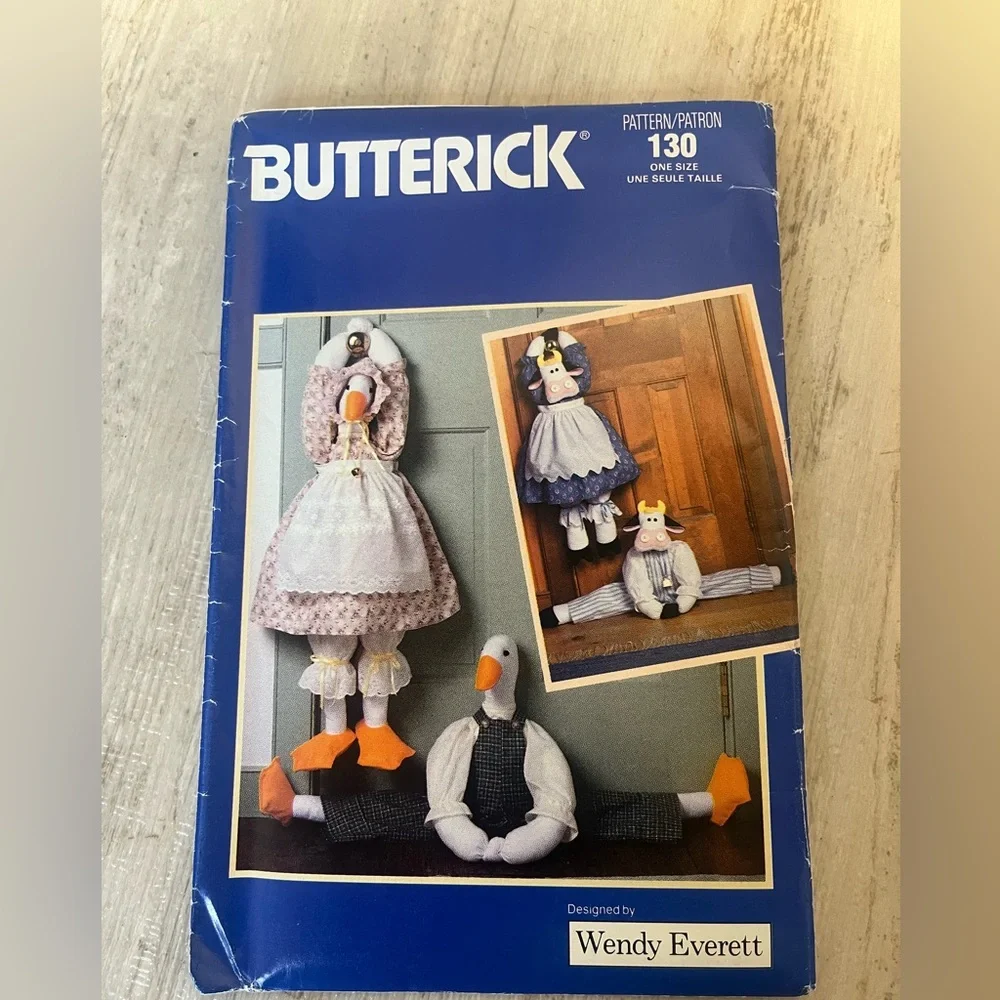 Butterick Pattern 130 Wendy Everett - 185-‎ McCalls 4955 Faye Wine Bunnies UNCUT